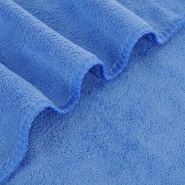 Blue 40*80cm Pet Drying absorbent Towel for Dogs and Cats - Quick Dry Super Absorbent Microfiber Bath Towel with Paw Print Design - Large Size Grooming Towel for Pets