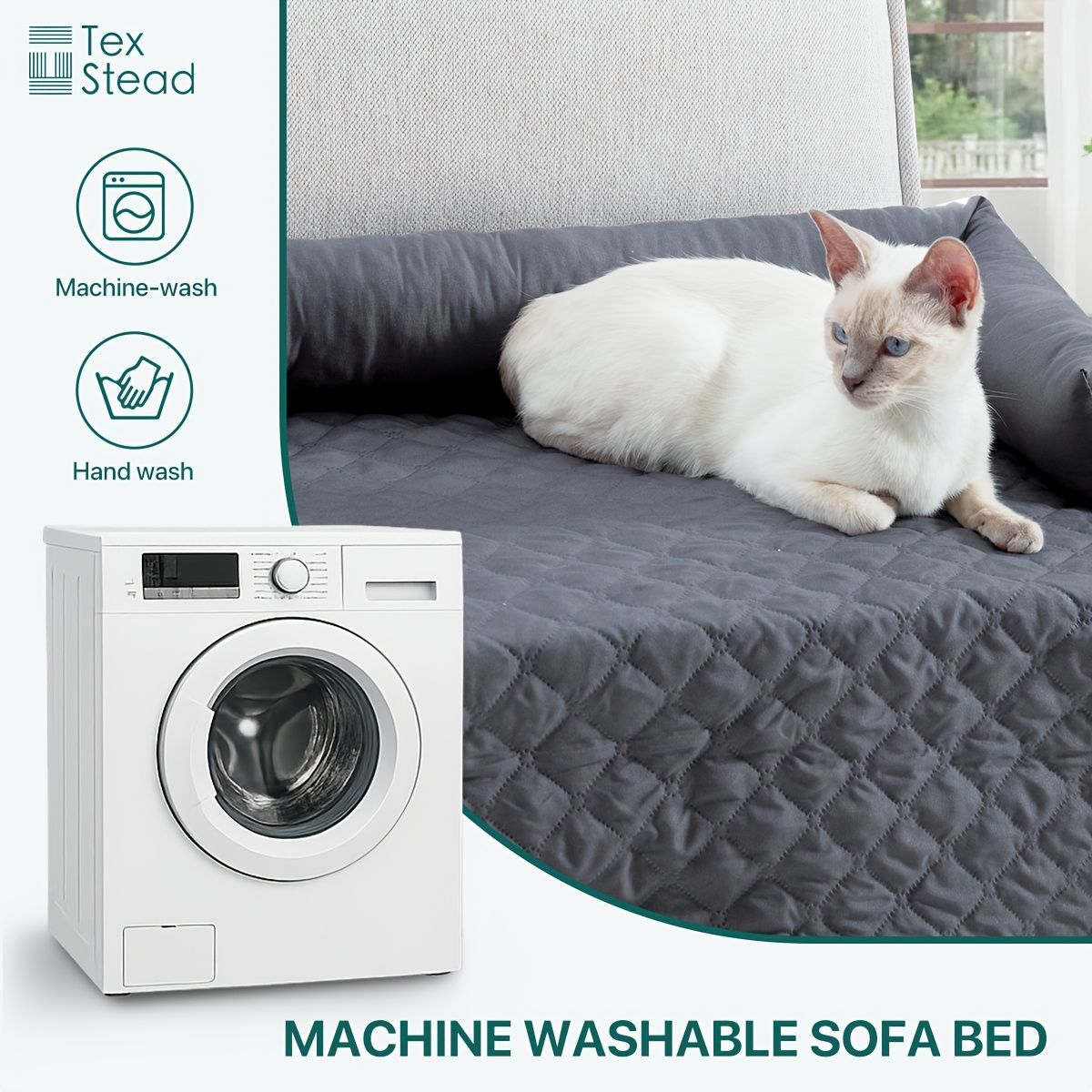 scratch resistant pet bed cover, dog bed cover, TPE pet bed cover, durable pet furniture protector, pet hair resistant cover, Australian pet accessories, couch protector for dogs, cat furniture cover