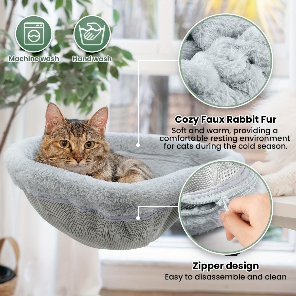 hanging cat bed, cat resting place, space - saving cat bed, cat furniture, high - quality cat bed