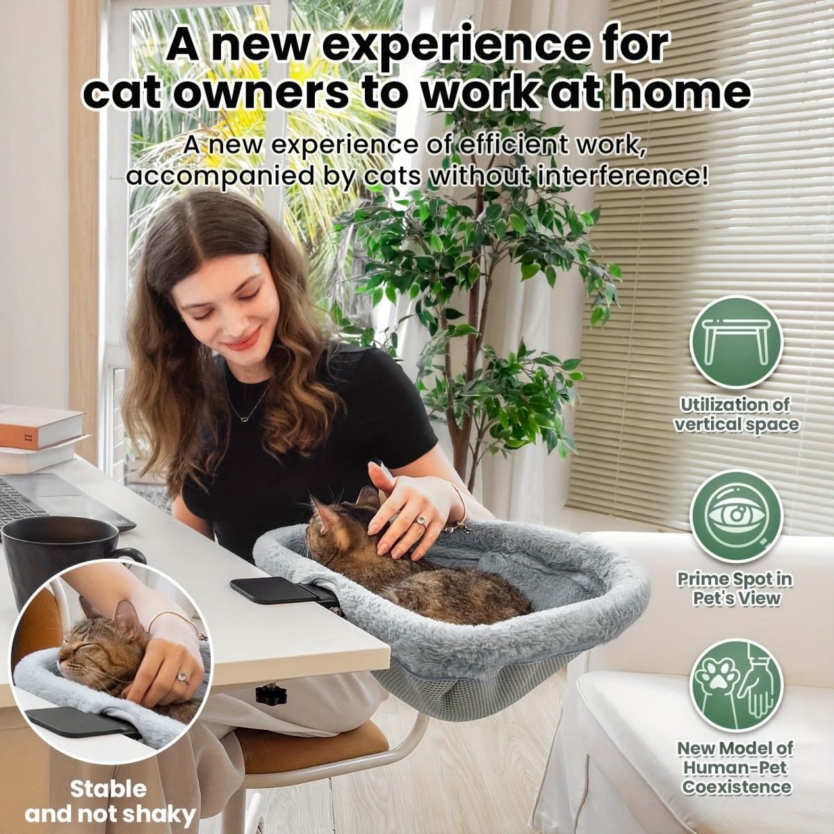 hanging cat bed, cat resting place, space - saving cat bed, cat furniture, high - quality cat bed
