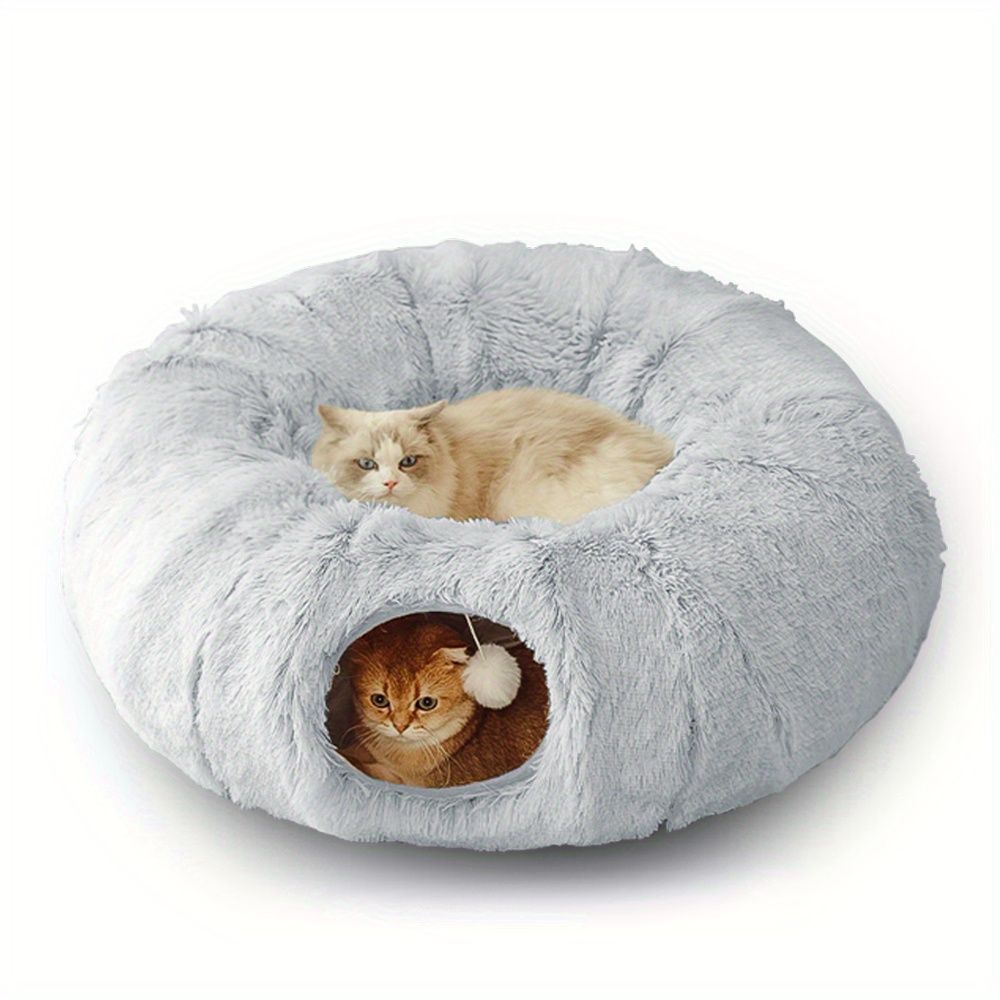 cat bed, fluffy cat bed, cat hide - away bed, multi - cat bed, pet furniture