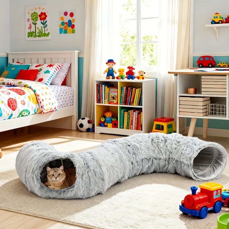 cat bed, fluffy cat bed, cat hide - away bed, multi - cat bed, pet furniture