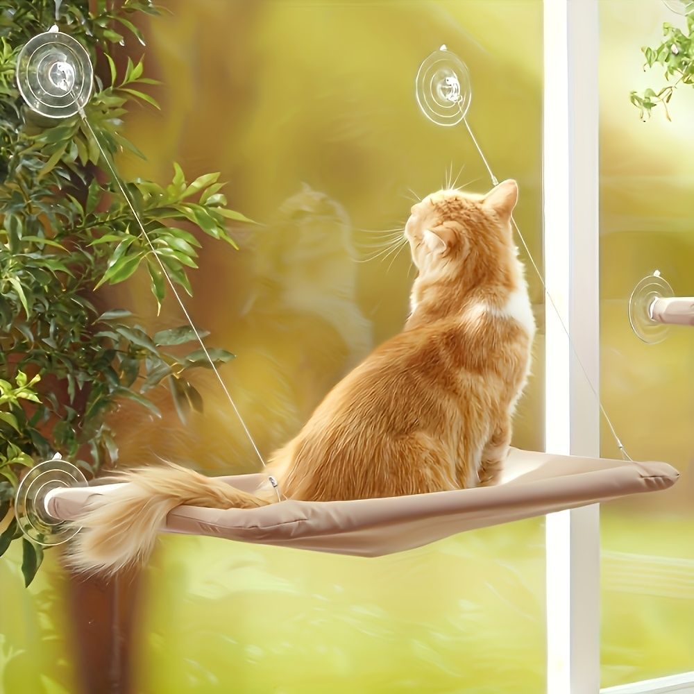 Discover Window-Mounted Cat Hammock – Cozy Sun Lounger for Australian Cats in Cat Furniture. • Ultra-soft, breathable fabric for year-round comfort in Australia