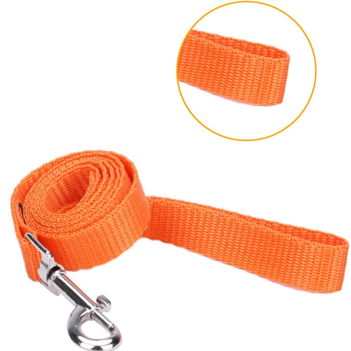 Breathable Reflective Pet Harness Set: Vest-Style Dog Harness + Leash - Orange and Blue-L