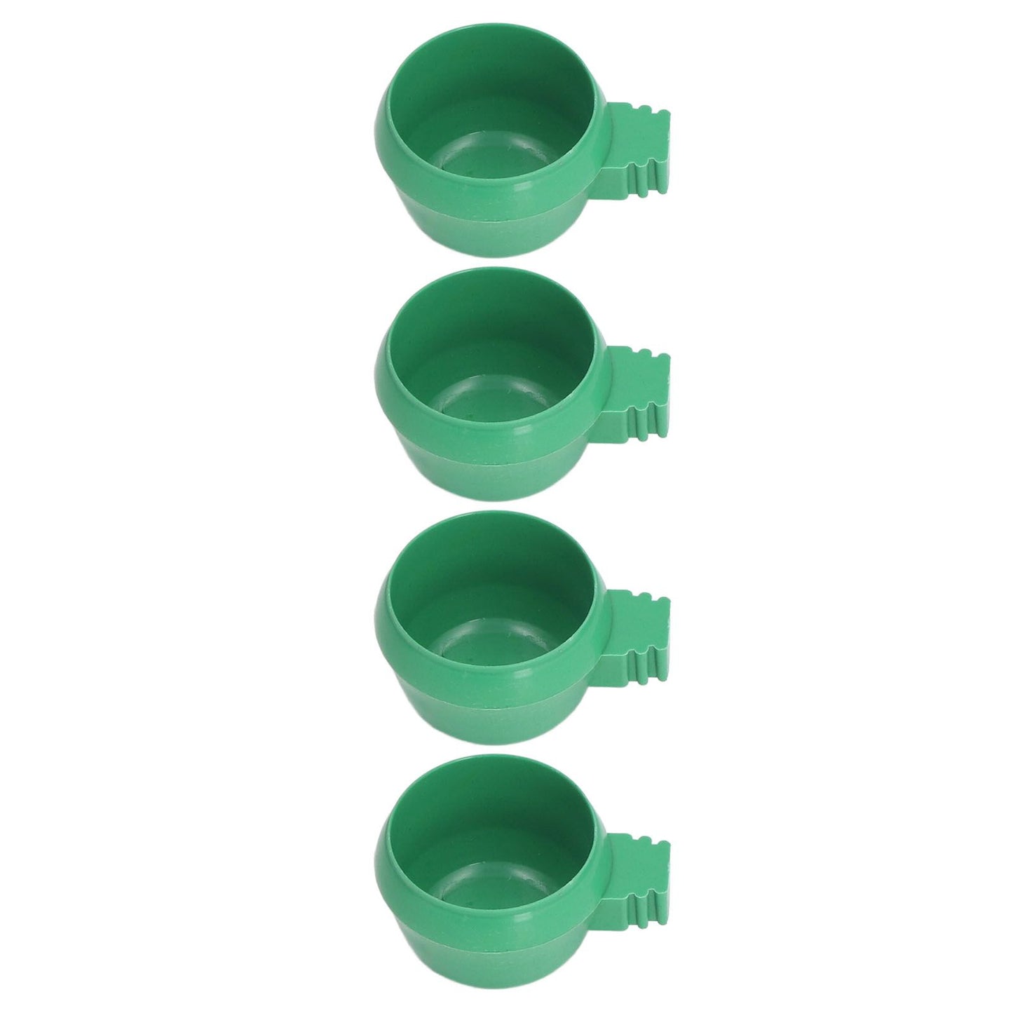 25Pcs Mini Bird Parrots Food Water Bowl Inlay Installation Round Green Parrots Small Food Water Bowl for Farms Home S