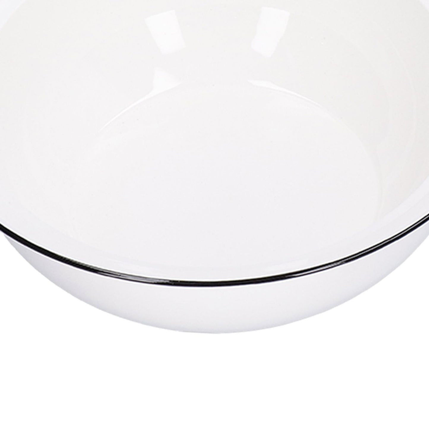 9in Soup Bowl with Lid Large Capacity 1500ml Stew Bowl Harmless White Ceramic Kitchen Bowl
